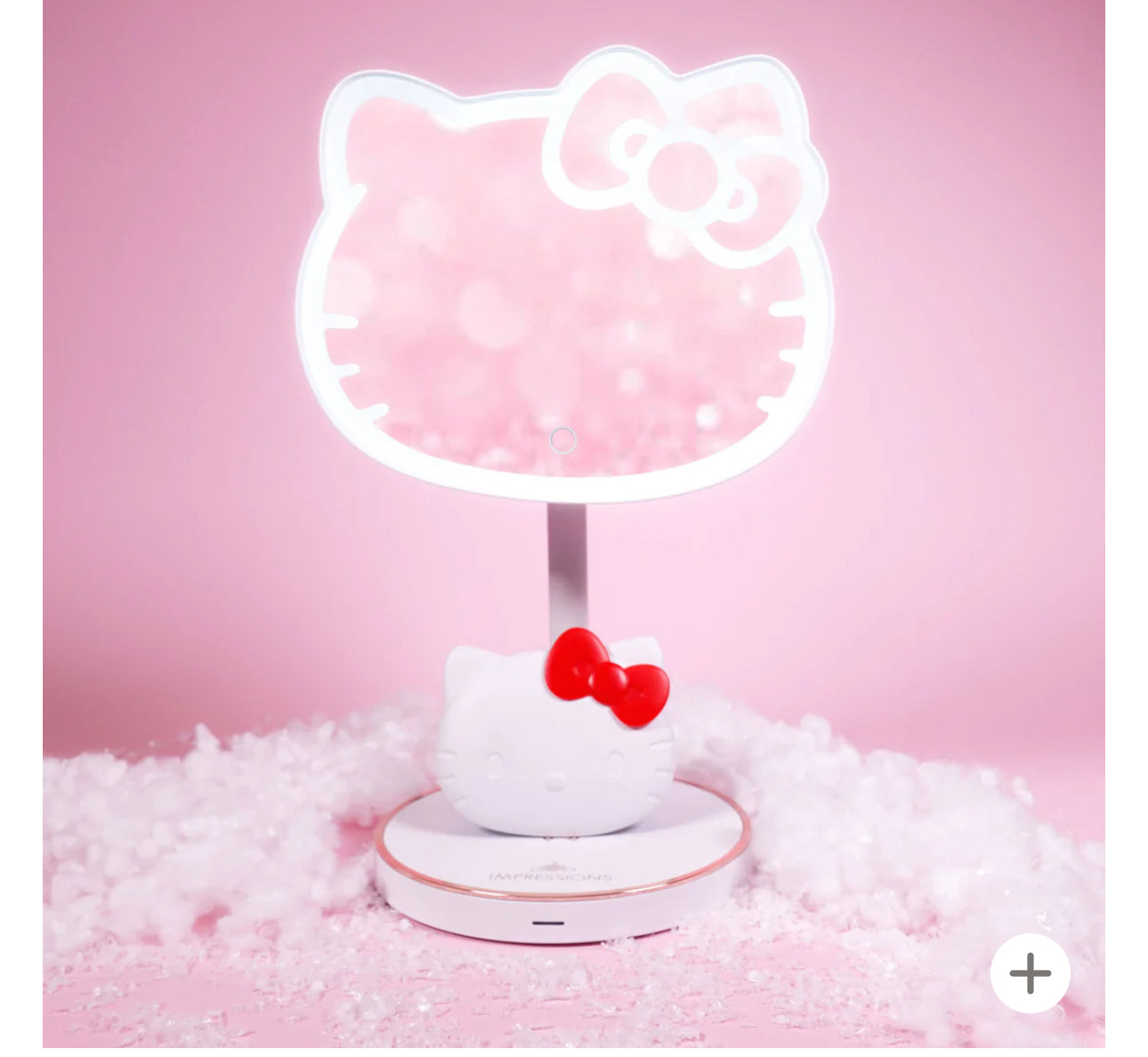 Hello Kitty LED Rechargeable Makeup Mirror + Wireless Compact Bundle