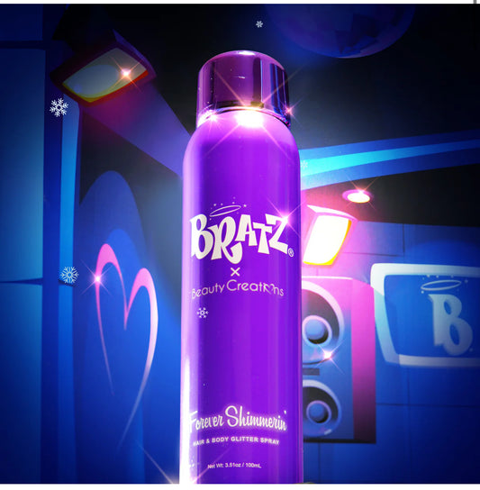 BRATZ X BEAUTY CREATIONS FOREVER SHIMMERIN' HAIR & BODY SHIMMER