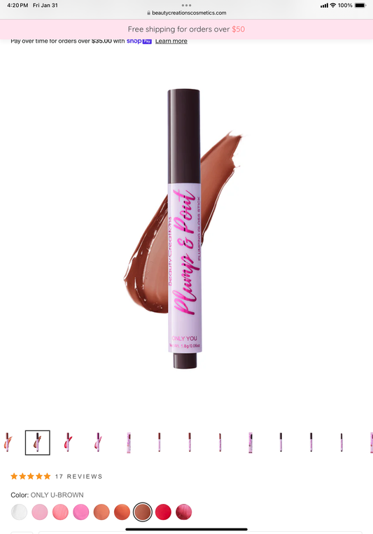 PLUMP & POUT PLUMPING GLOSS STICK only you